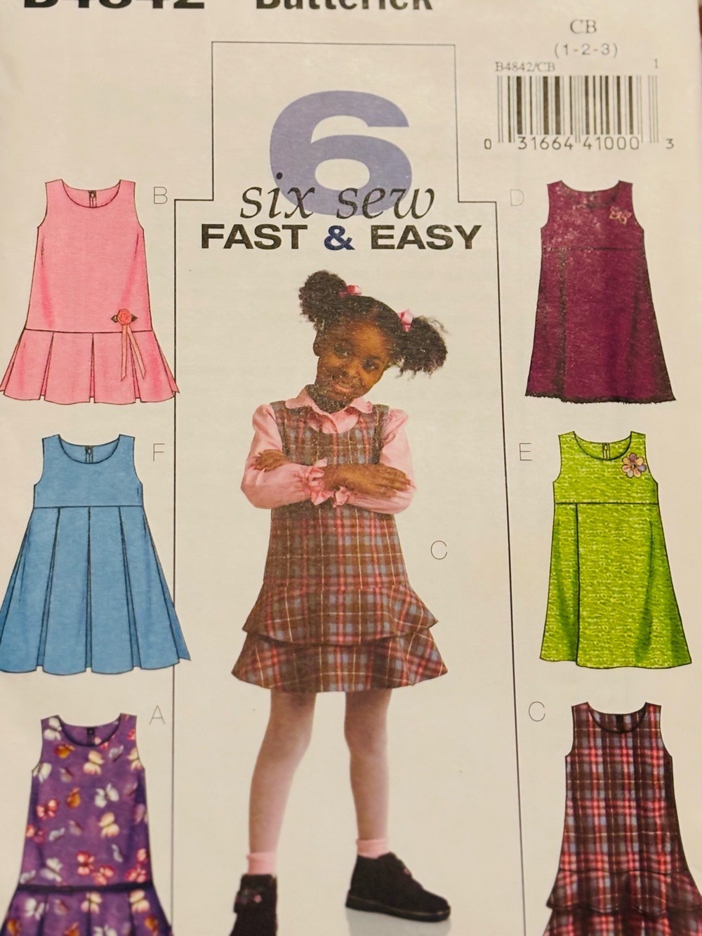 Butterick B4842 Pattern for Jumper Size 1-3 Uncut
